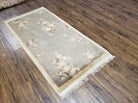 2' 3" X 4' 5" Antique Handmade Chinese Art Deco Peking Wool Rug Carpet Beige - Jewel Rugs