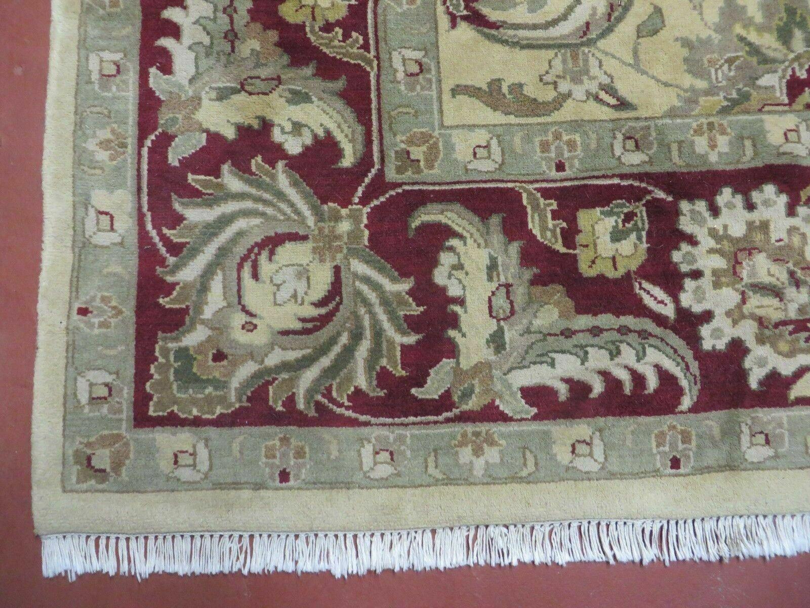 9' X 12' Vintage Handmade India Oriental Jaipur Quality Tea Wash Hand Knotted - Jewel Rugs