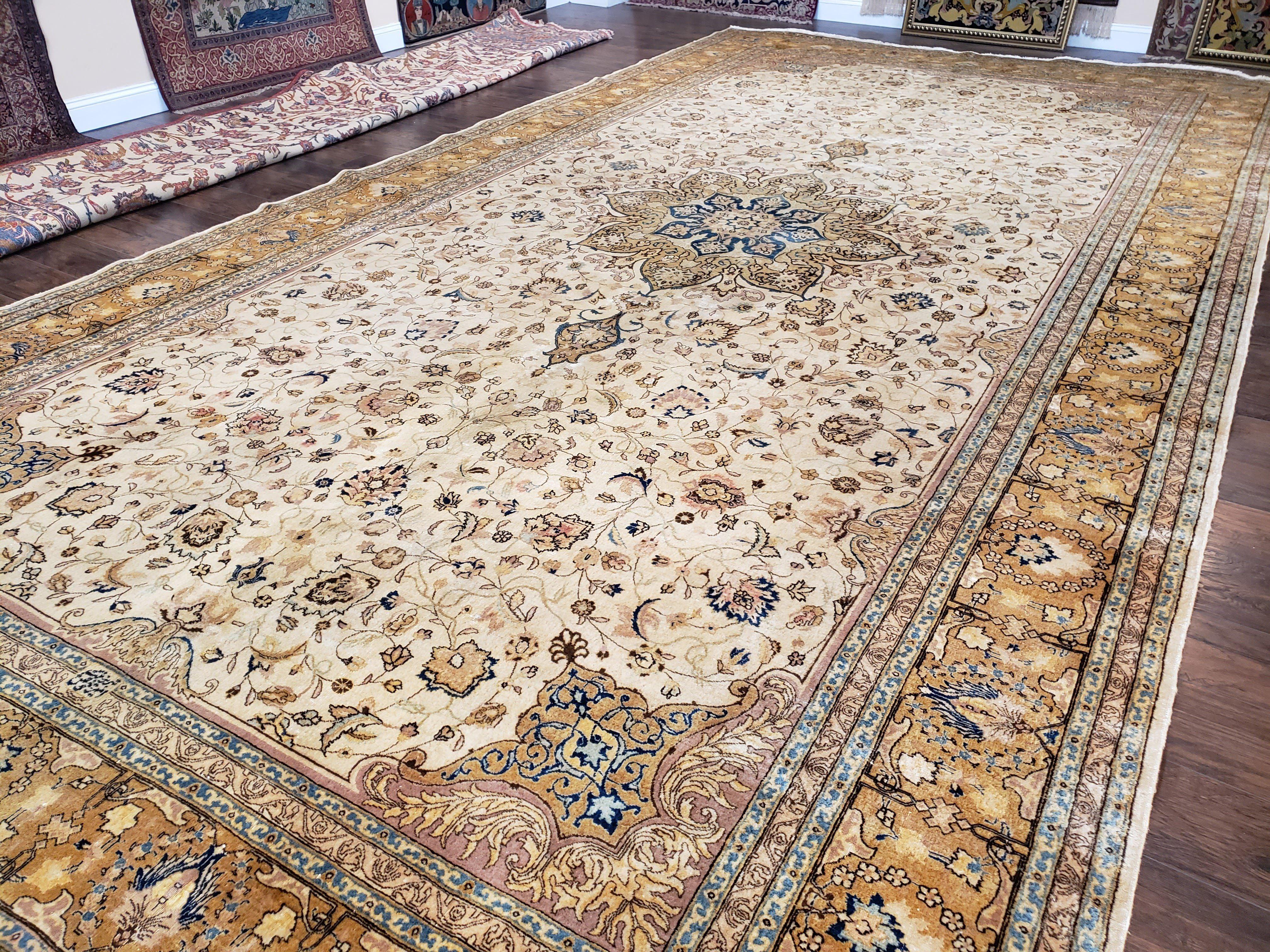 Remarkable Antique Persian Rug 10x19, Oversized Persian Carpet, Rare Palace Sized Oriental Top Quality Antique Rug, Extra Large Wool Rug - Jewel Rugs