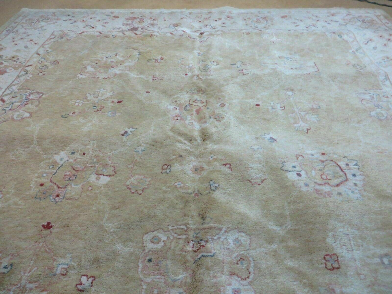 Karastan Rug 8x11 Wool Pile Oushak Pattern Vintage Carpet - Jewel Rugs