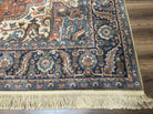 8.8 x 12 Karastan Antique Serapi Rug #744, Original 700 Series Karastan Area Rug, Power-Loomed Wool Carpet, Red Blue Ivory, Heriz Serapi Rug - Jewel Rugs