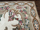 Chinese Aubusson Rug 9.8 x 12, Savonnerie Carpet with Pile, Elegant Living Room Dining Room Rug Hand Knotted Wool Carpet, French European - Jewel Rugs