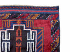 3 X 5 Vintage Handmade Tribal Wool Rug Balouchi Rug Afghan Rug Red Beige Nice - Jewel Rugs