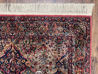 5.9 x 9 Karastan Rug Multicolor Panel Kirman #717, Karastan Carpet 6x9 Multipanel Kirman Oriental, Original 700 Series Vintage Wool Area Rug - Jewel Rugs