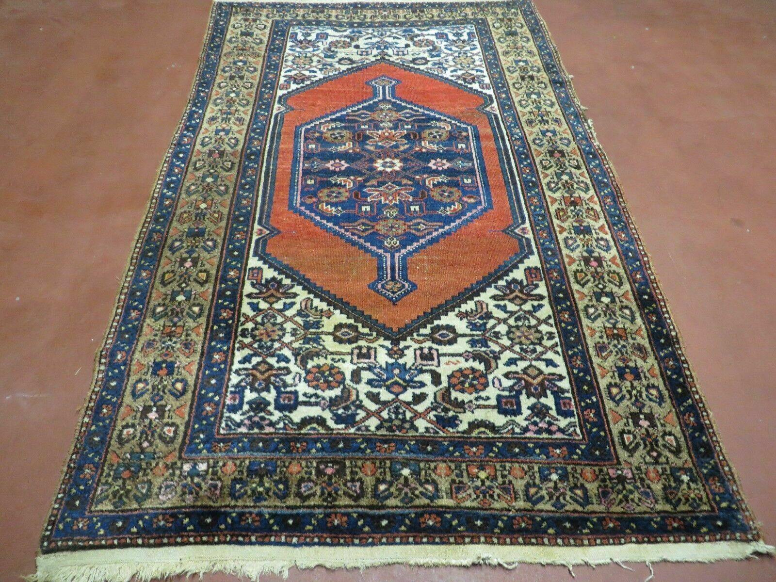 4' X 6' Antique Handmade Turkish Wool Rug Nice - Jewel Rugs