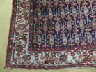 4' X 6' Antique Handmade Turkish Sivas Wool Rug Vegetable Organic Dye Nice Blue - Jewel Rugs