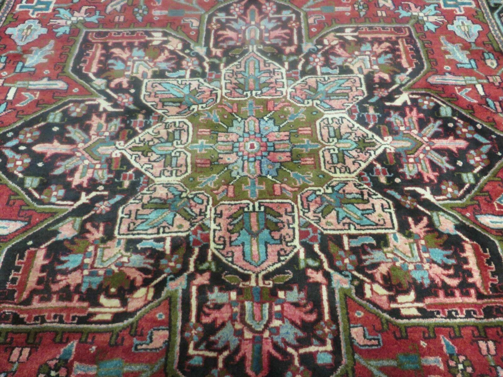 7' X 10' Vintage Handmade India Oriental Floral Hand Knotted Wool Rug Nice - Jewel Rugs