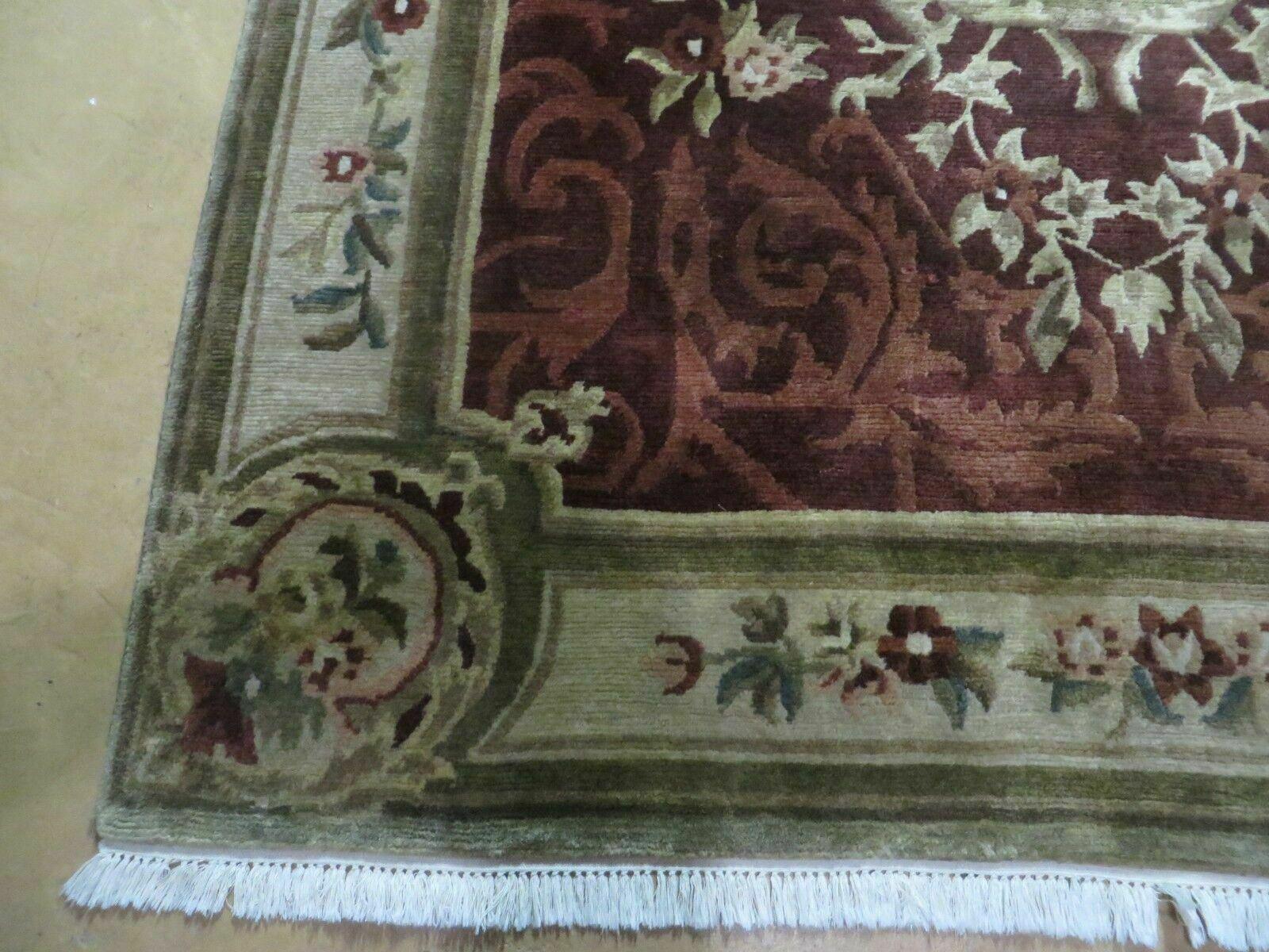 6' X 9' Handmade Art Deco Aubusson Chinese Wool Rug Plush Pile Carpet - Jewel Rugs