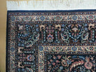 8' X 11' Vintage Handmade Chinese Oriental Allover Wool Rug Carpet Deer Blue - Jewel Rugs