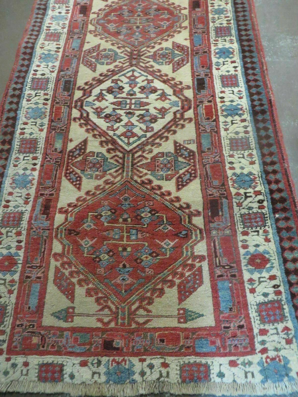 2'11" X 17' Antique Handmade Turkish Wool Oriental Rug Runner Carpet Camel Hair Wow - Jewel Rugs