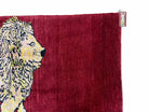 3 X 5 Handmade New Vintage Rug Quality Wool Lion Red Veggy Dyes Hand-Knotted - Jewel Rugs