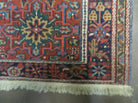 3' X 4' Antique Handmade Indian Wool Rug Vegetable Dyes Red - Jewel Rugs