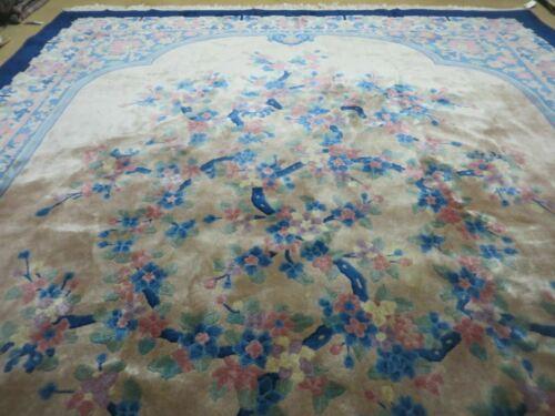 9' X 12' Antique Hand Made Art Deco Nichols Peking Fette Chinese Rug Carpet Nice - Jewel Rugs