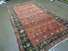 5' X 8' Antique Turkish Karabagh Rug Handmade Wool Vegy Organic Dyes Red Nice - Jewel Rugs