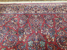 Vintage Karastan Rug Sarouk #785, Karastan 8.8 x 12 ft, Discontinued Karastan Rugs, Original 700 Series, Red Karastan Wool Carpet, Area Rug - Jewel Rugs