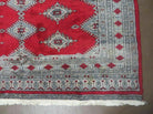 5' X 8' Vintage Handmade Bokhara Turkoman Pakistan Wool Rug Carpet Red Nice - Jewel Rugs