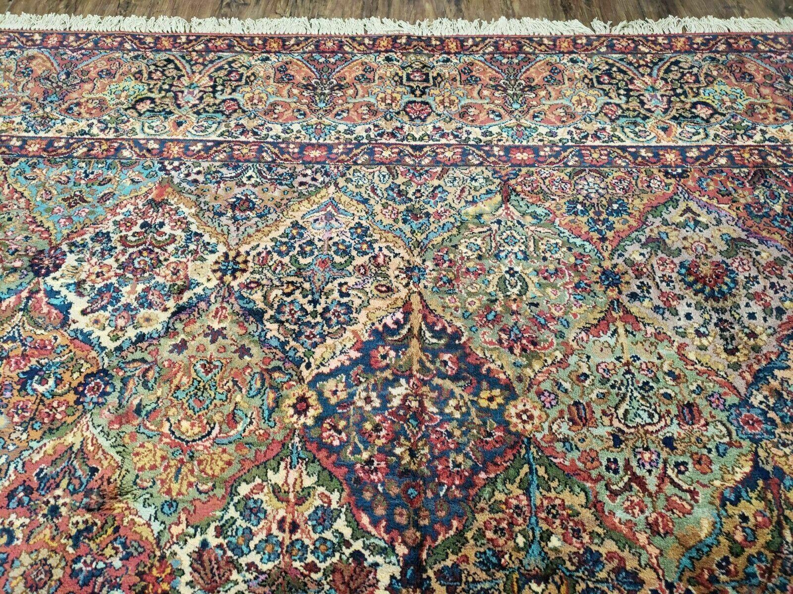 10' X 13' Karastan Kirman Multicolor Panel # 717 American Made Wool Rug Resized - Jewel Rugs