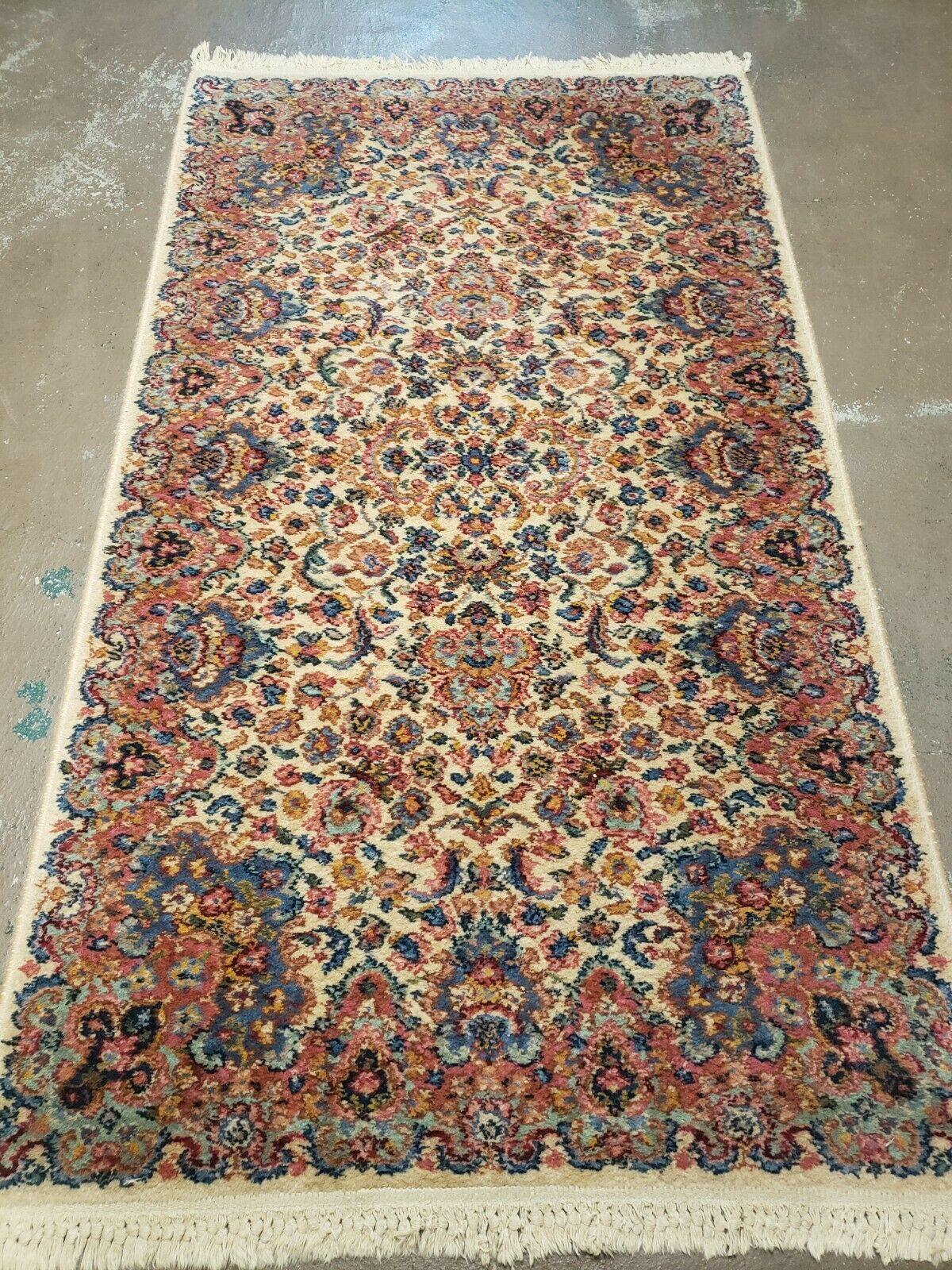 2' 10" X 5' Karastan Kirman Pattern # 759 Wool Rug American Made - Jewel Rugs