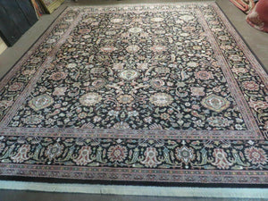 8'8" X 10'6" Karastan Chahar Mahal Sultanabad Pattern # 608 Wool Rug Dark Brown - Jewel Rugs