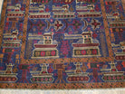 4x6 Handmade Balouch War Afghan Tribal Rug Organic Dyes Helicopter Tank Airplane - Jewel Rugs