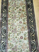 2' 8" X 8' Vintage Handmade Fine Indian Agra Wool Rug Runner Nice - Jewel Rugs