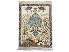 Pictorial Rug 2x3 Tree of Life Peacock Rug Birds Ultra Fine Wool & Silk Rug Nice - Jewel Rugs