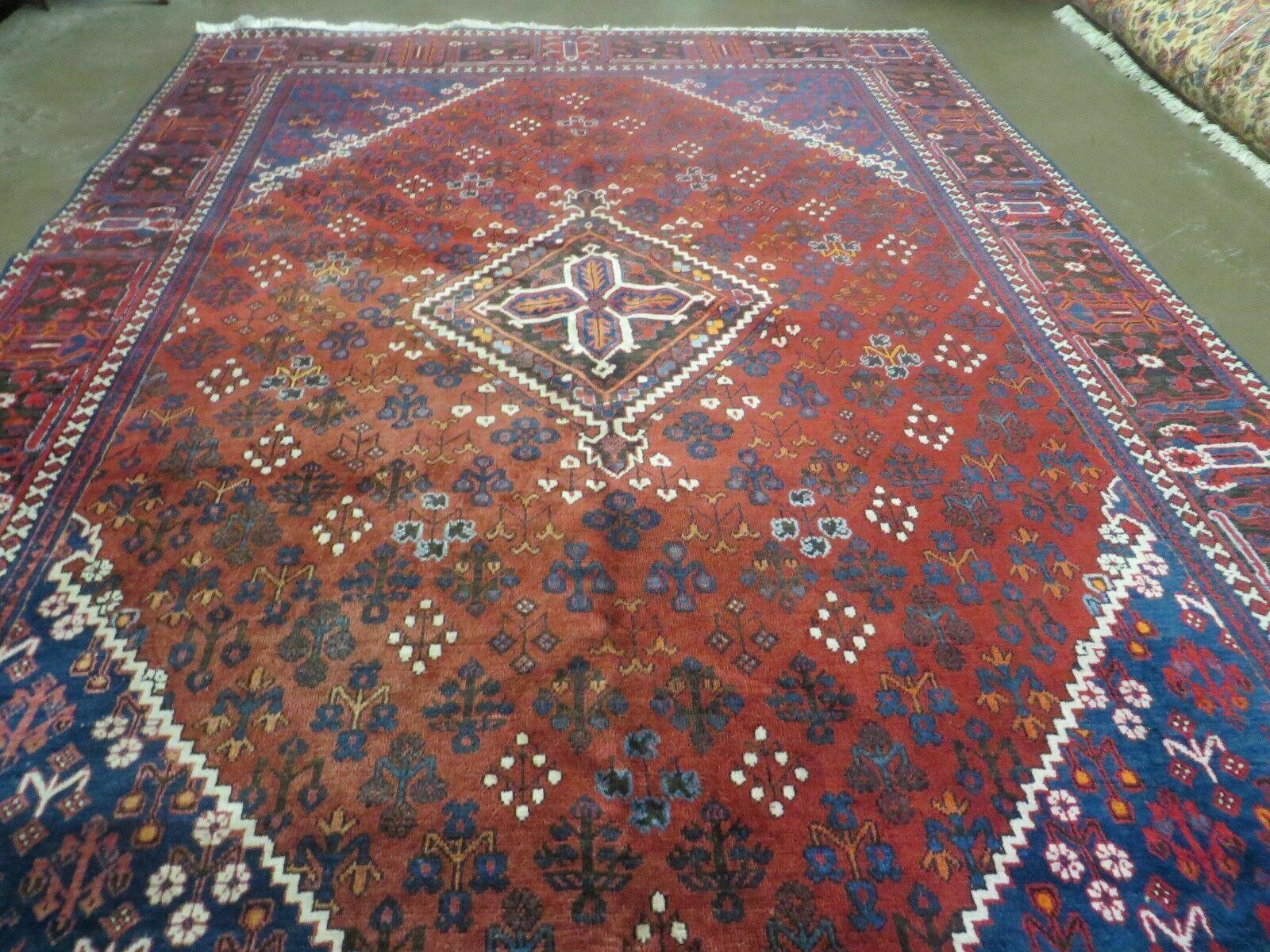 7' X 11' Vintage Handmade India Geometric Oriental Wool Rug Carpet Vegy Dyes - Jewel Rugs