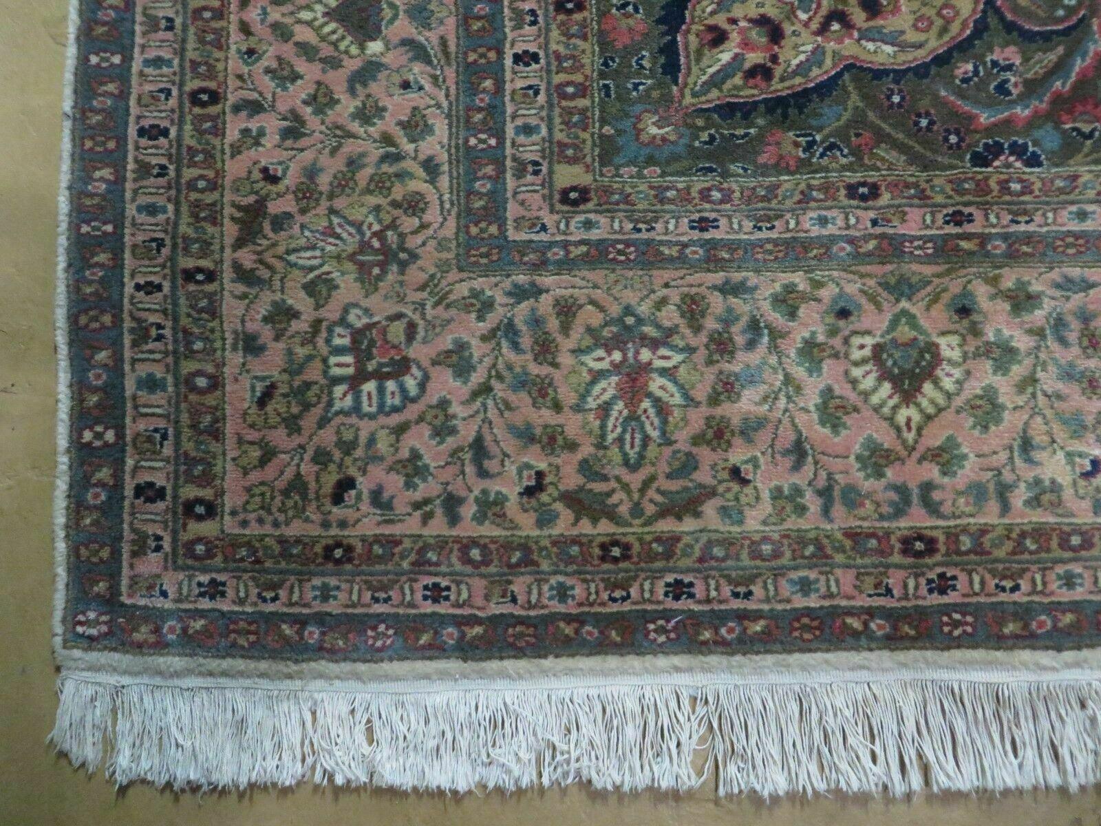 9' X 12' Vintage Fine Handmade India Jaipur Wool Rug Hand knotted Carpet Nice - Jewel Rugs