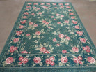 5' 7" X 7' 10" Machine Made Couristan Belgium Made Wool Rug Garden Bouquet Nice - Jewel Rugs