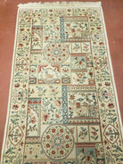 2' 5" X 12' Handmade India Floral Oriental Wool Runner Rug Horse Elephant Animal Pictorial Nice - Jewel Rugs