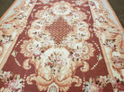 6' X 9' Vintage Handmade Chinese Needlepoint Wool Rug Flat Weave - Jewel Rugs