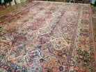 10' X 14' Karastan #700 Multicolor Panel Kirman # 717 Wool Rug American Beauty - Jewel Rugs