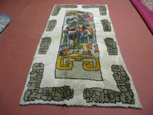 4' X 7' Vintage Handmade Knotted Tribal Nomadic Shag Wool Rug Carpet Prince - Jewel Rugs