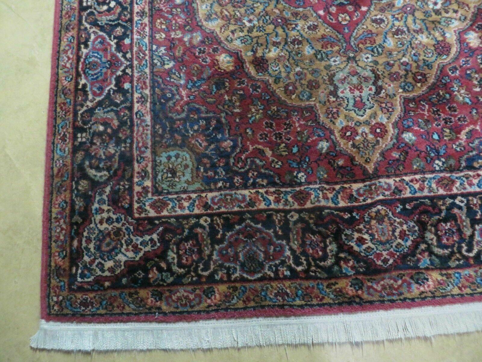 4' 3" X 6' Karastan Medallion Kirman Pattern # 700-718 Wool Rug USA Beauty - Jewel Rugs