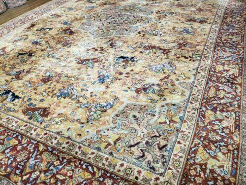 10' X 14' Karastan American Made Wool Hunting RUG # 723 Horses Nice - Jewel Rugs