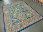 4' X 7' Vintage Tapestry Belgium Hand Loomed Birds Parrot Angels Cherub Nice - Jewel Rugs