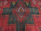 4' X 8' Antique Handmade India Geometric Oriental Wool Rug Veg Dyes Nice - Jewel Rugs