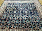 6' X 6' Gorgeous Handmade India Floral Oriental Wool Rug Square Blue Carpet Wow - Jewel Rugs