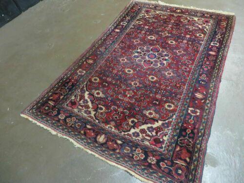 3' X 5' Antique Handmade India Floral Oriental Wool Rug Veg Dyes Nice - Jewel Rugs