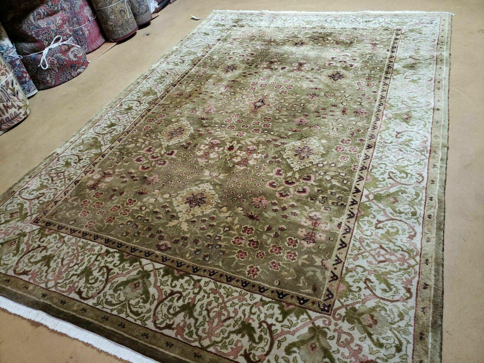 6' X 9'Ethan Allen Handmade India Jaipur Wool Rug Carpet Nice - Jewel Rugs