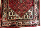 4 X 6.5 Antique Handmade Wool Rug Paisley Boteh Design Tribal Rug Red Ivory - Jewel Rugs