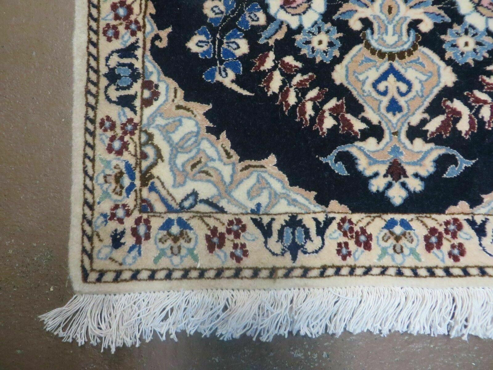 Persian Nain Runner 1.8 x 5 - Wool & Silk - Narrow Runner - Jewel Rugs