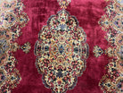 Karastan Red Medallion Kirman #762, Wool Karastan Carpet 5.9 x 9, Vintage 6x9 Area Rug, Original Collection 700 Series Discontinued, Nice - Jewel Rugs