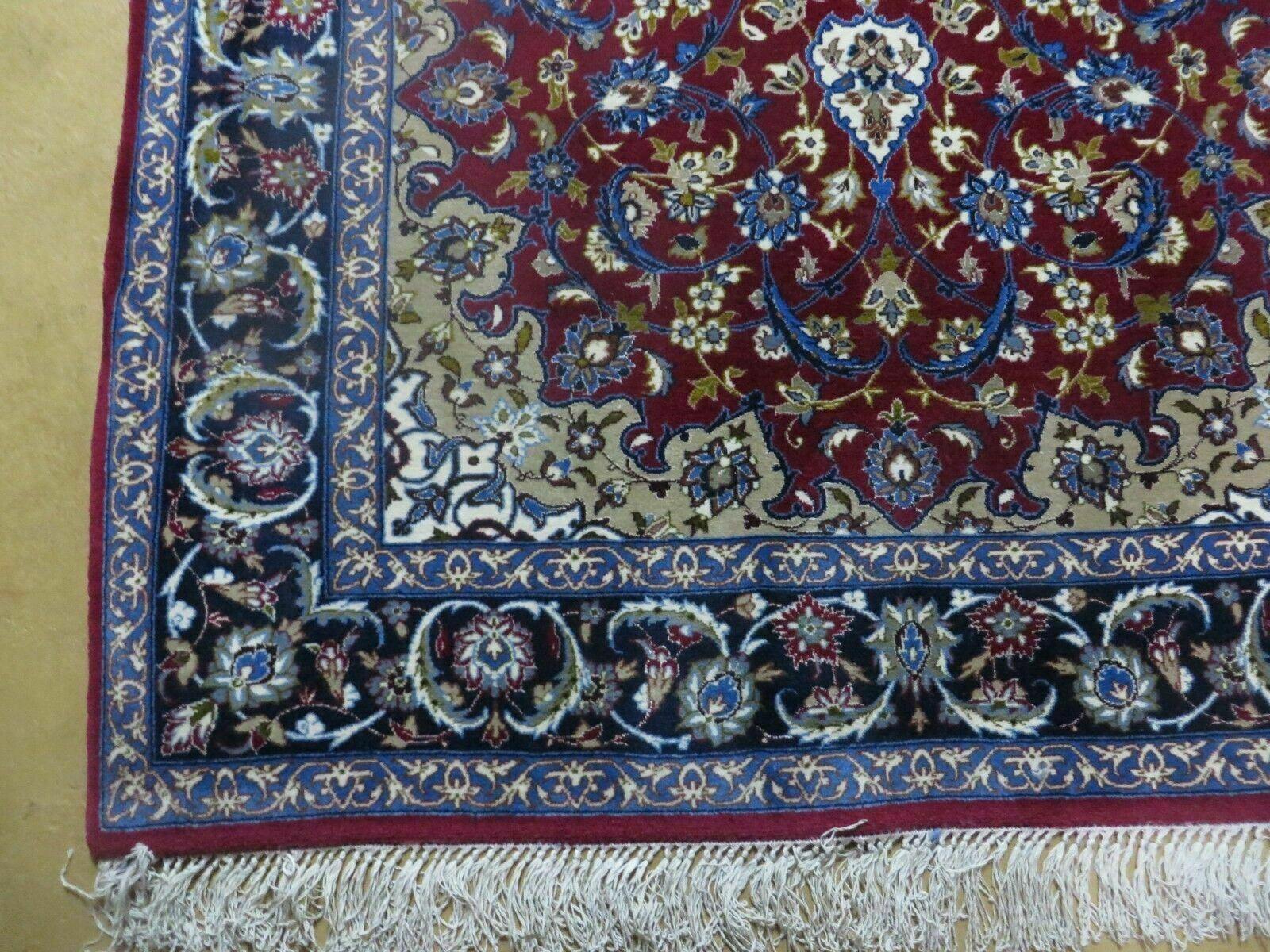 4' X 6' Vintage Handmade Fine Oriental Wool Silk Rug Carpet Hand Knotted Wow - Jewel Rugs