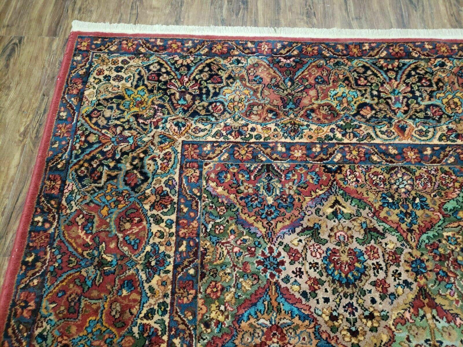 8' 8" X 12' Karastan Multicolor Panel Kirman # 717 Wool Rug American Beauty - Jewel Rugs