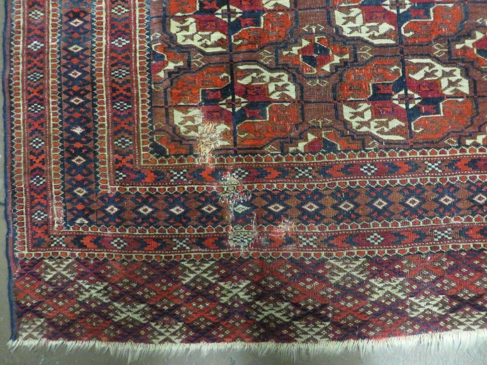 6' X 10' Antique Handmade Bokhara Turkoman Yamud Wool Rug Carpet NICE # 61 - Jewel Rugs