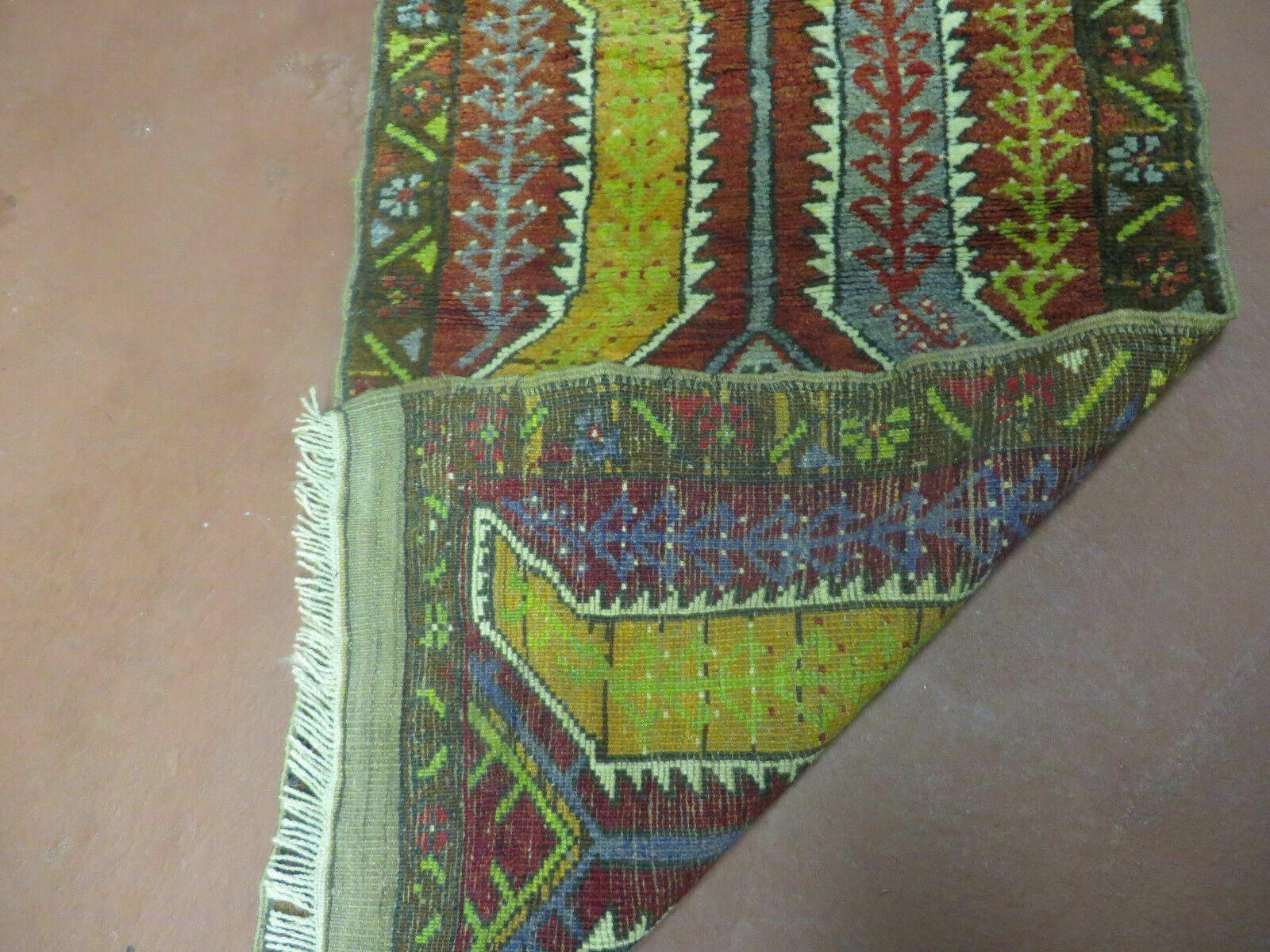 Small Turkish Yastik Rug 1.9 x 2.10, Antique Handmade Oushak Carpet - Jewel Rugs