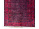 3x5 New Vintage Handmade Tribal Wool Balouchi Rug Afghan Prayer Rug Red Black - Jewel Rugs