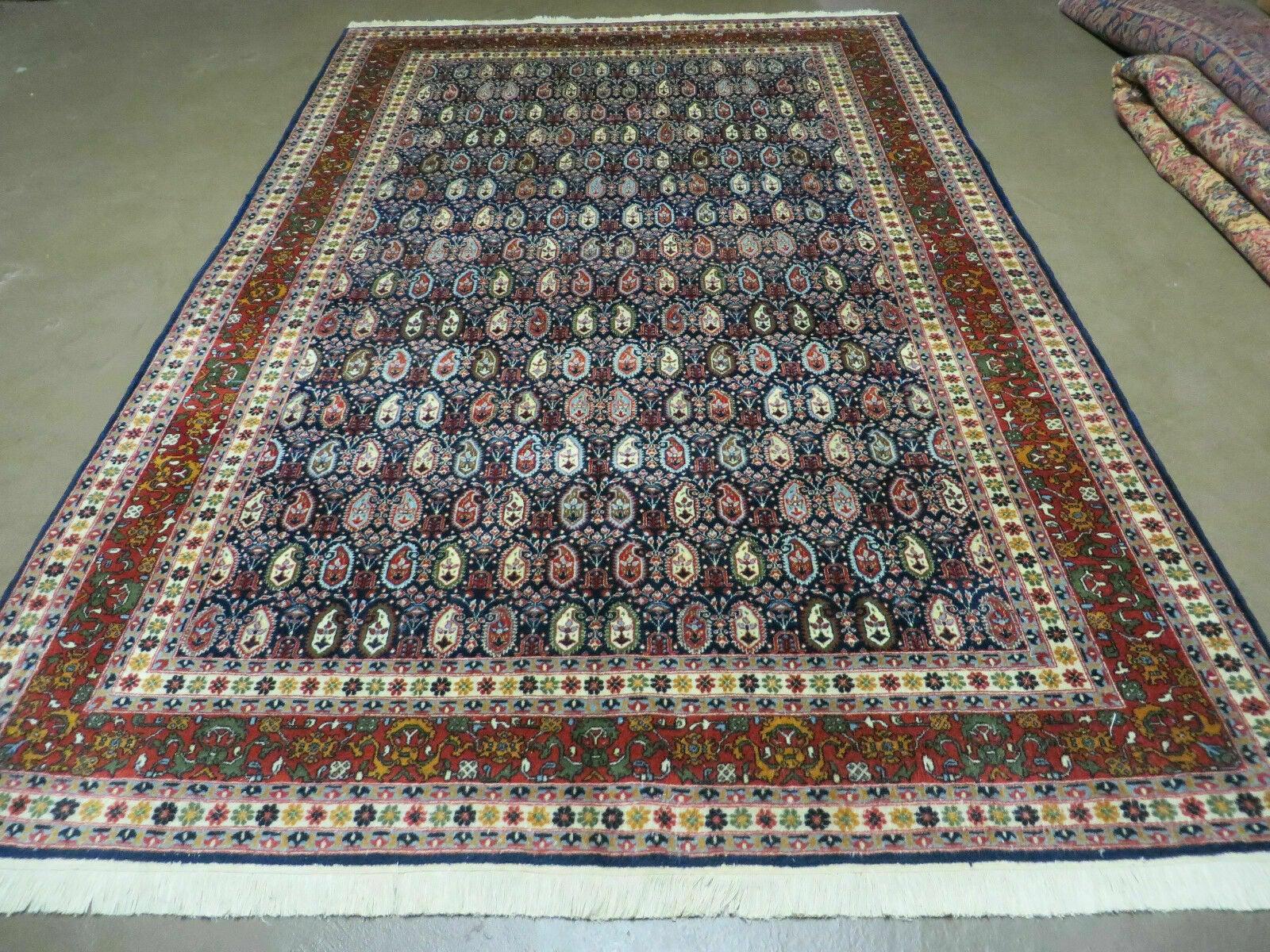 6' X 9' Vintage Fine Handmade India Paisley Rug Hand Knotted Carpet Organic Dye - Jewel Rugs