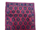 2' 10" X 4'7" Vintage Handmade Tribal Wool Rug Balouchi Rug Afghan Rug Red Blue - Jewel Rugs